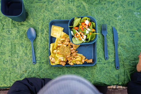 Set 50% 1-Person Coghlans Solo Tableware Kit Lightweight, Durable Camping Dinnerware Plate, Bowl, Tumbler & Cutlery
