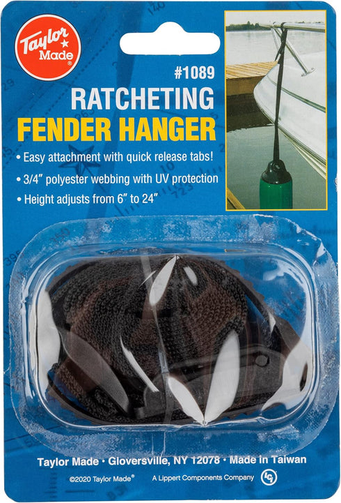 Taylor Made Products 1089 Boat Fender Hanger, Ratcheting, Black