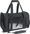 Soft Sided Carrier for Small Medium Cats Dogs, Large Black, Removable Pad Collapsible Travel