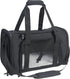 Soft Sided Carrier for Small Medium Cats Dogs, Large Black, Removable Pad Collapsible Travel