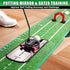 CHAMPKEY Professional Hazard Golf Putting Green Come with Golf Putting Gates and Putting Mirror - Progressive Slope