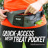Leash Boss Portable Dog Treat Pouch for Training, Fanny Pack Waist Belt Transport, Kibble Snack Container