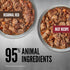 Pack: 12.8oz (6 Count, 3 ORIJEN Real Meat Shreds Wet Dog Food Variety Regional Red + Beef Recipes Cans of Each)