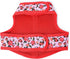 Mile High Life Velcro Dog Harness, Air Mesh Floral Vest for Small Dogs & Cats, Adjustable Easy Closures (Peony Rose, S)