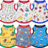 Geyoga Cute Printed Pet Shirts - 6 Pieces Cotton Breathable Puppy Sweatshirt Outfit for Dogs (S)
