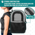 PetAmi Dog Backpack Carrier for Small Large Cats and Puppies, Ventilated Travel Bag, Airline Approved, Grey