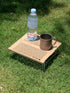Backpacking iClimb Mini Solo Folding Table Ultralight Compact for Camping Hiking Beach Picnic (Nature - Mini)