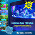 Aquatic Experts Classic Bonded Aquarium Filter Pad - 12" x 72" x .75" - Blue and White Filter Media Roll, USA Made