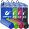 YQXCC 4 Pack Cooling Towel (47"x12") - Ice Towel for Neck, Microfiber Cool Towel for Yoga, Sports, Gym, Camping