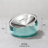 Felli Pet Oblik Anti Whisker Fatigue Cat Bowl, Raised Stainless Steel Wide Shallow Dish, Vomit & Spill Proof, 0.5Cup
