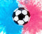 Gender Reveal Soccer Ball with Powder, Exploding Soccer Balls Kit with Pink and Blue Colour Packs + Soccer Ball Shell