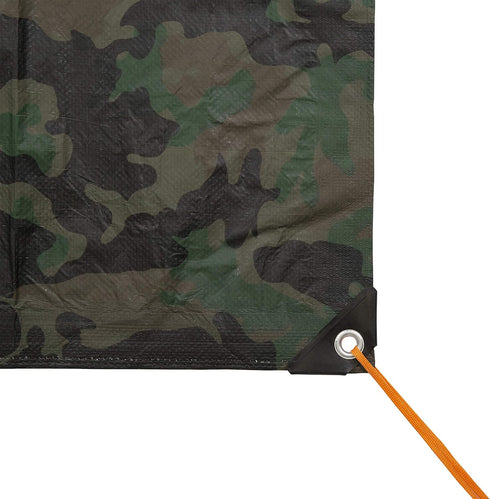 Stansport Rip Stop Tarp, 6' x 8', Green Camo