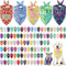 Sanwuta 100 Pcs Paisley Dog Bandana Bulk Pet Triangle Scarf Bibs Bandanas