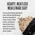 Pack 36 (6 Ready Hour Black Bean Burger Mix Case Servings Pouches) Emergency Vegetarian Food, Long Term Storage