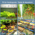 hygger Air Stones for Aquariums, Ultra Silent Bubble Stone Kit with Air Tube, Transparent Acrylic Fish Tank Diffuser