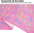 Dono 1 Pack 6 Dog Blanket - Soft Fluffy Fleece Puppy Blanket for Small Medium Large Dogs, Pink Paw Print Warm Sleep Mat