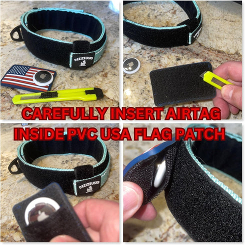 2-Inch Wide Tactical Dog Collar with Control Handle, Adjustable for Medium & Large Dogs, Military Style, USA Flag Patch