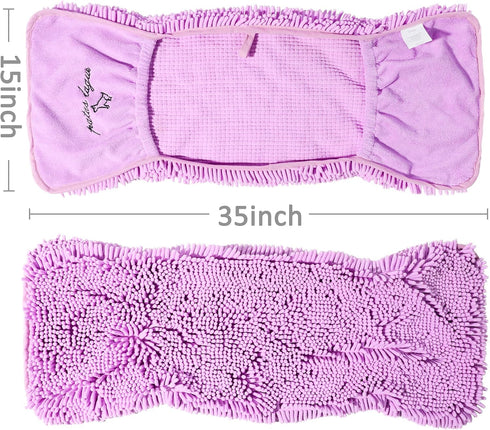 Patas Lague Absorbent Dog Towel, Extra Large Quick Drying Microfiber Towel for Dogs and Cats (Lilac)