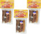 (3 Pack) Smoke House Beef Pizzle Treat for Dogs, 4-Inch, 18 Pizzle Sticks Total