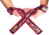 Grip Power Pads PRO Level Cotton Lifting Straps - Neoprene Wrist Pad Support & Silicone Grip, 24" Long, 2" Wide