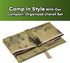 Grippi Hanging Camping Utensil - Tableware Storage Organizer - Compact Waterproof Bag for Outdoor Cooking Enthusiasts - Camp Kitchen Equipment - Camping Organizers - Set of 1 - Green - ONLY Organiser