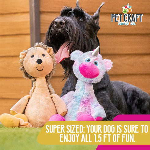 Pet Craft Supply Jiggle Giggle Dog Toys, Funny Giggling Sound, Soft Chew Cuddle Plush Toy for Medium to Large Breeds