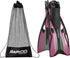 Phantom Aquatics Rapido Boutique Collection Adjustable Snorkel Fin with Carry Bag (Pink, ml/XL, 9-11)