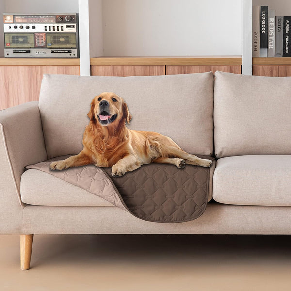 gogobunny 100% Double-Sided Waterproof Dog Bed Cover, Pet Blanket for Furniture Protector, Reversible (30x30 Inch (Pack