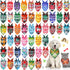 50 Pcs Plaid Dog Bandanas Bulk Cute Dog Scarf Bibs Puppy Pet