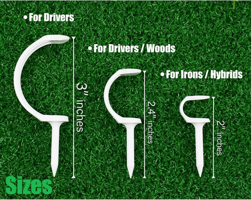 SANDIAN Plastic Golf Tees, Semicircular Design for Better Accuracy, Unbreakable, Anti-Hook, Anti-Slice