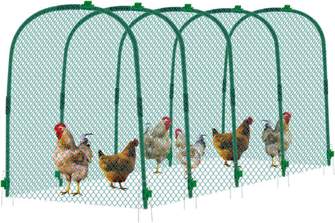 Yalikop Large Chicken Tunnel Coop Run, 157 31.5 x 25.5 Inch, Easy