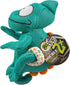goDog Double Chew Guard Mesh Amphibianz Chameleon Squeaky Dog Toy - Teal, Large
