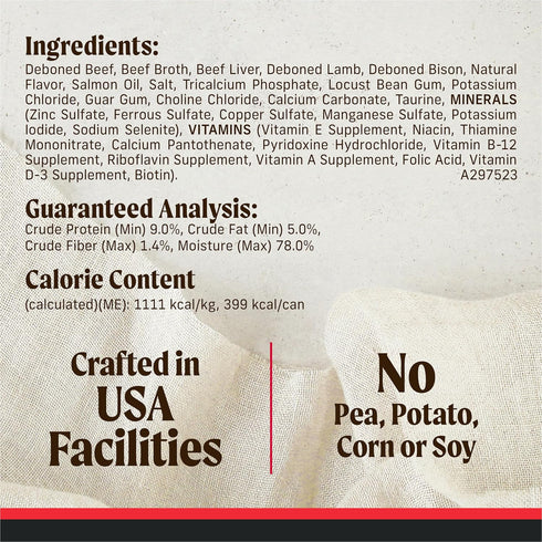 (Pack 12) 12.7 oz. Merrick Grain Free Premium And Natural Canned Dog Food, Soft And Healthy Poultry Free Wet Recipe