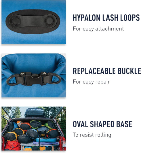 Sea to Summit Big River Dry Bag - Ultra-Durable Roll-Top Dry Storage, 3 Liter in Royal Blue