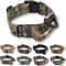 Heavy Duty Dog Tactical Collar with Handle, 1.5in Width Training Military Army TAG Hole for Medium Large M, L, XL, XXL,
