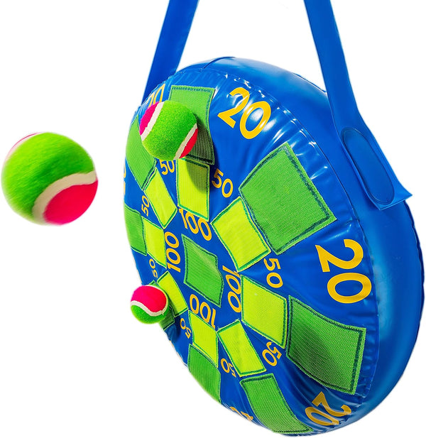Franklin Sports Kids Dart Board - Inflatable Dart Ball Game with 3