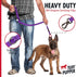 Tuff Pupper Heavy Duty Dog Leash with Double Handle, Reflective Safety Locking Carabiner for Medium & Large Dogs
