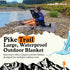 Pike Trail Pocket Beach Blanket, 60 in X 56 in, Lightweight Sand Proof, Waterproof for Outdoor Use