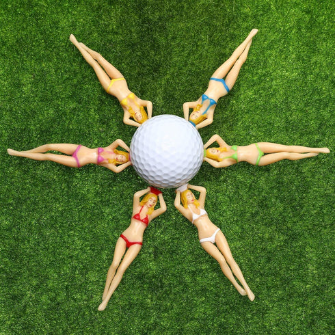 Sumind 8 Pcs Colored Golf Tees, Funny 3 Inch Golf Practice Novelty Tees, White Elephant Stocking Stuffer Gifts