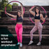 Weighted Hula Hoop for Adults - Adjustable Soft Fitness Hoola Hoop for Core and Leg Exercise, Fun Indoor and Outdoor