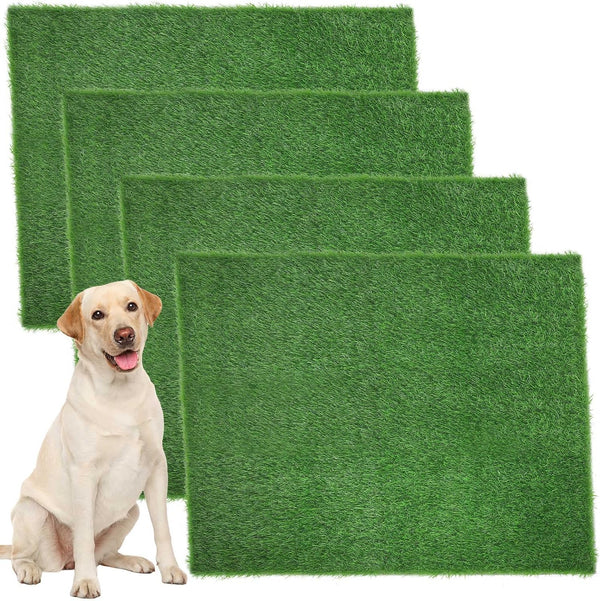 Roowest 4 Pcs Dog Grass Pee Pads for Dogs 18'' x 23''