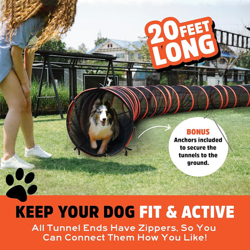 Hide N Side Kids Play Tunnels, Indoor Outdoor Crawl through Tunnel for Kids Dog Toddler Babies Children, Pop up Tunnel