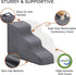Lesure Dog Stairs for Small Dogs, 3 Steps Ramp for Bed and Couch, CertiPUR-US Certified Foam, Non-Slip Bottom for Old