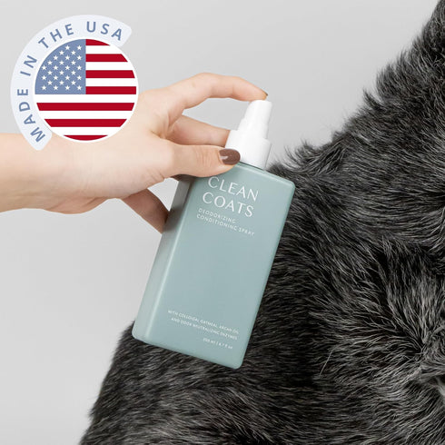 Premium Dog Grooming Spray, Deodorizing and Detangler Spray for Sensitive Skin, Fragrance Free, Made in USA