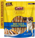 5-Inch 50 Count Cadet Gourmet Beef Hide Twist Chew Sticks, Long-Lasting and Natural Rawhide Chews for Dogs, Inspected