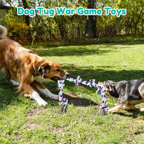 Dog Rope Toys for Large Dogs - 42In 6 Knots Indestructible Rope Toy for Aggressive Chewers, Heavy Duty
