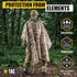M-Tac Tactical Rain Poncho - Army Military Waterproof Ripstop Shelter for Camping and Outdoor Hunting