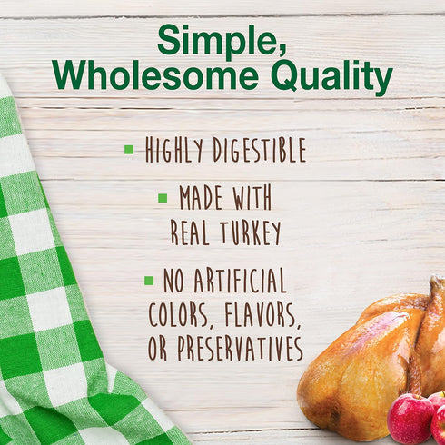 Nylabone Healthy Edibles Natural Dog Chews, Long Lasting Turkey & Apple Flavor, Small/Regular
