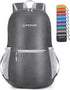 ZOMAKE 20L Ultra Lightweight Hiking Backpack - Packable Water Resistant Daypack for Men Women (Medium Grey)