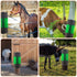 Green Livestock Scratch Brushes - Complete Horse Massage Kit